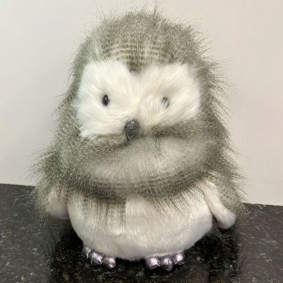 White Owl Hibou By GUND Plush Toy Animal 10" Bird Snowy Owl #6058954 - Picture 1 of 10
